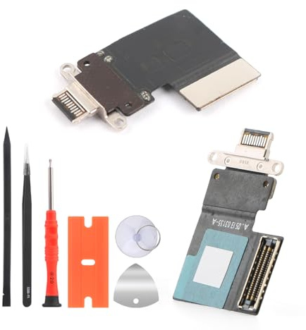 Dock Connector for iPad Pro 11 inch 1st 2nd Gen A1980 A2013 A2228 A2068 Charging Port Flex Cable Replacement for iPad Pro 12.9 inch 3rd 4th Gen A1876 A2014 A2229 A2069 USB Charger Board with Tools