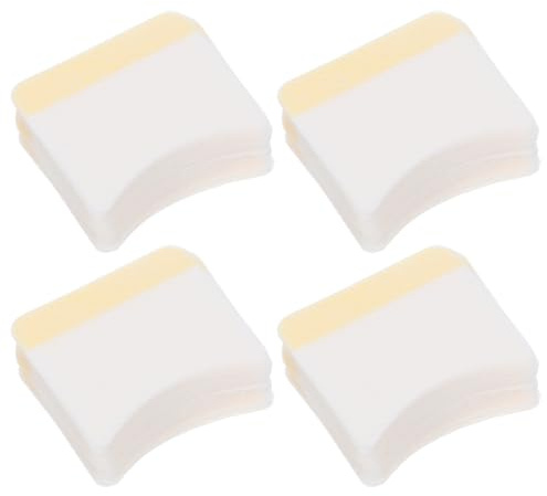 Hemobllo Reinigungspads für Augen Make Up 160 Stück Bogenförmige Make Up Entfernerpads für Damen Wimperncreme Entferner für Wimpernextensions