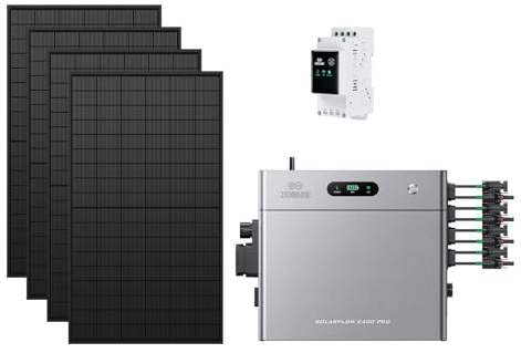 Zendure SolarFlow 2400 Pro 2.4kWh 2400W AC Bidirectionnel, PV 4800W | Batterie Solaire 2400W AC Bidirectionnel, PV 4800W, 2.4kWh Extensible 16.8kWh, IP65, Plug & Play, SM3CT-4&500W