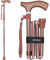 Switch Sticks Luxuriöser Gehstock mit Gravurmuster Rose Gold Gehstock, höhenverstellbar und zusammenklappbar