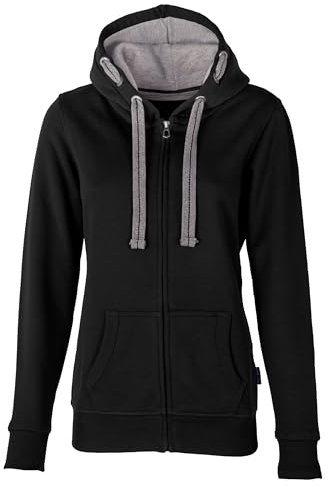 HRM Damen Jas F hoodie, Schwarz, XL EU