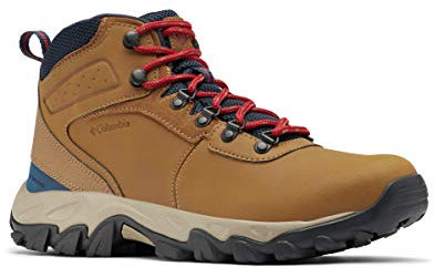 Columbia Newton Ridge Plus II WP wasserdichte Wanderstiefel für Herren, Braun (Light Brown x Red Velvet), 46 EU