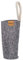 Carry Sleeve Schutzhülle für Glasflasche 0,7l | Hergestellt aus reycelten PET-Flaschen | Waschbar | Mit praktischer Trageschlaufe | Handgenäht in Deutschland | Vegan (Grau)
