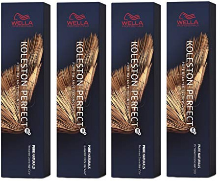 4er Wella Koleston Perfect ME+ 4/75 Mittelbraun Braun Mahagoni 60 ml