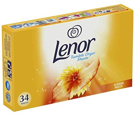 Lenor - 34 fogli per asciugatrice per bucato e profumazione deodorante - Summer Breeze - citystores