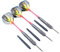 POFET Dartpfeile aus Stahl, Wolfram, 26 g, mit Aluminium-Schäften, 3 Stück Wolfram-Steeltip-Dart-Set