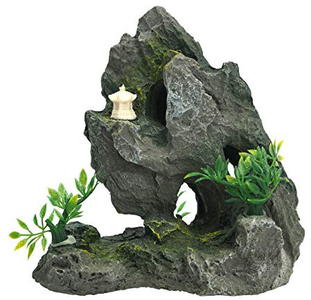 Svauoumu Aquarium Deko Stein Aquarium Felsen NatüRliche Aquarium Dekoration für Fische und Garnelen Versteckt HöHle