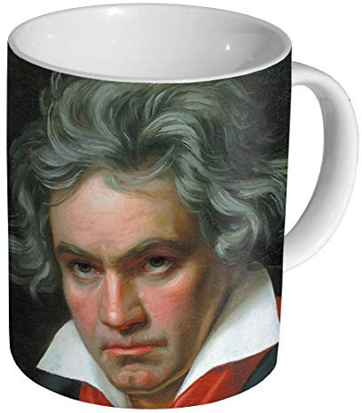 Beethoven Keramik Kaffeebecher Tasse