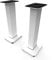 Kanto SX26W Universal Fillable Speaker Floor Stands for Bookshelf Speakers | 26 Tall | Dedicated Cable Channel | Fill Bags Incl. | Pair | White