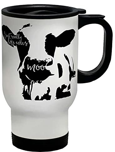 Shopagift I Really Like Cows Travel Mug Cup