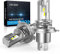 KOYOSO H4 LED Lampadina 50W 10000LM per 12V Moto Automobili Come Abbaglianti e Anabbaglianti