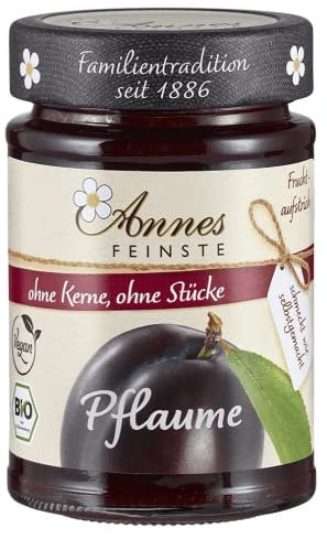 Annes Feinste Bio Pflaume Fruchtaufstrich 1er Pack (1 x 210 g)