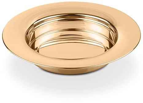 Steadfast Selections (Brottablett) Gold Premium Kommunion Tabletts für Kirchen | Edelstahl Kommunion Ware Set Supplies