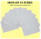 GYGYL 12Pcs 100% Cotton Iron-on Patches, Repair Patches for Clothing, Iron on for Inside Jeans and Clothing Repair (Light Grey)
