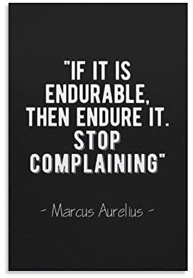 ZHUYING Marcus Aurelius Stoic Zitat Leinwand Malerei Poster Malerei Leinwand Wandkunst Wohnzimmer Poster Gemälde 50 x 75 cm
