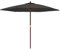 vidaXL Parasol de jardin avec mât en bois anthracite 299x240 cm, parasol, parasol d'extérieur, parasol de patio, parapluie, parasol de terrasse