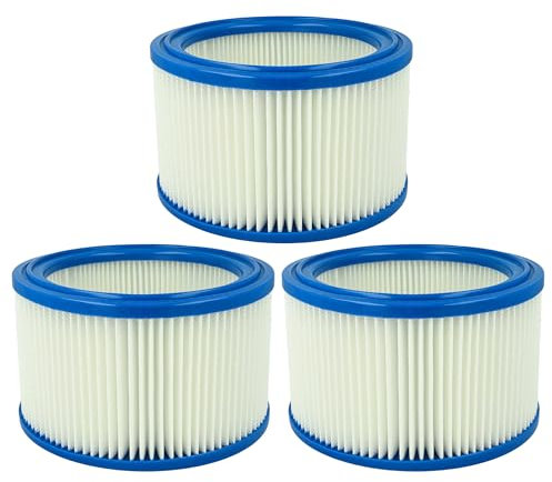 vhbw 3x Filterelement kompatibel mit Hako VC 380 W Akku-Staubsauger