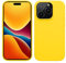 kwmobile Cover per Apple iPhone 15 Pro Custodia - Back Case Antiurto Bordo Rialzato - in Silicone TPU Flessibile - giallo radiante
