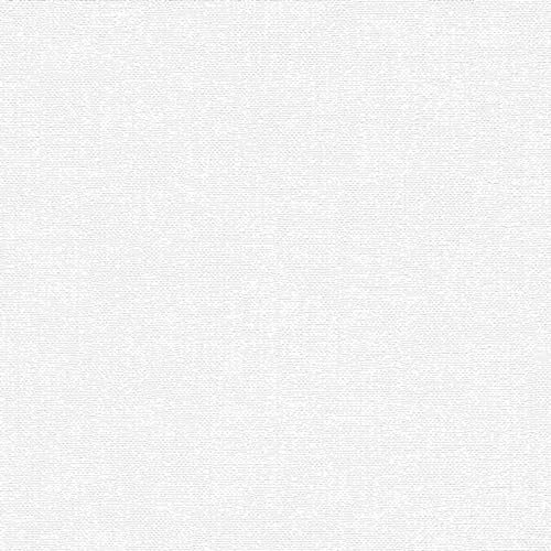 Erismann Tapete | Kollektion Finesse | 10230-01 | Vliestapete | Uni/Einfarbig | 0.53 x 10.05 m | Weiß | Wohnzimmer | Flur | Büro | Küche | Wohnräume