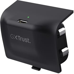 Trust Gaming GXT 246 Avado Batería Recargable para Mando Xbox Series X/S, 20 Horas de Juego, Cargador Xbox Controller Wireless con Cable USB-C 3m, Play and Charge Kit de Carga - Negro