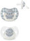 Suavinex, Night&Day Schnuller für Babys von 0-6 Monaten, Neugeborene, Leuchtend im Dunkeln Babyschnuller, Schnuller mit Physiologischem Sauger SX Pro aus Silikon, Symmetrisch, Blaue, 2er-Pack