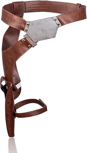 Horizoncos Men's Cosplay Costume Belt with Blaster Holster Halloween Cosplay Outfits Props Accessories