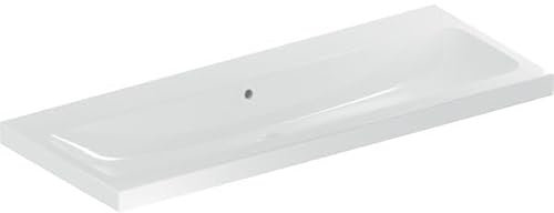 Geberit iCon Light lavabo, 120 cm x 48 cm, sans trou pour robinetterie, avec trop-plein,501837, 501.837.00.4, Couleur: blanc