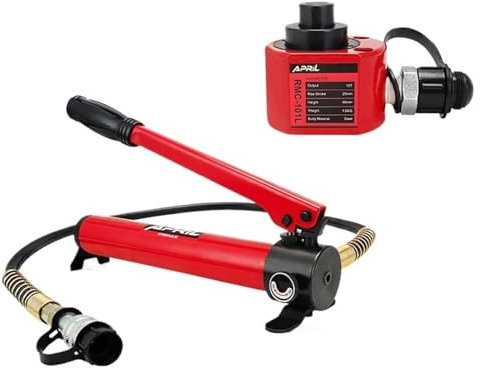 Cylindre Hydraulique Vérins De Levage Course De Travail 25mm Sortie 10T Avec Pompe À Main Hydraulique CP-180