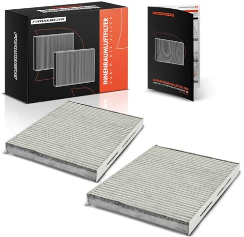 Frankberg 2x Innenraumfilter Pollenfilter mit Aktivkohle Replace# CUK2882 | Kompatibel mit VW Bora Variant Golf IV Polo Classic Variant Van Kasten/Schrägheck, Skoda Octavia I Combi, Audi A3 TT Roadster