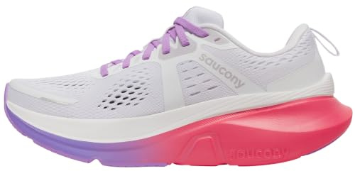 Saucony Guide 18 Damen-Sneaker, Weiß/Krokus, 6