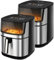 Taylor Swoden Freidora Aire 8 Litros Dual Blaze™ Air Fryer 2000W con Ventana, EvenlyCook, 10 Programas, 3 Modos, Panel Táctil, Interior Metálico, Temperadura y Tiempo Regulable *2