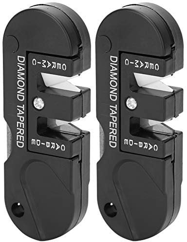 2PCS Knife Sharpener, Outdoor Pocket Sharpening Tool Compact Portable Knife Sharpener for Family Daily Furniture Home Fishing