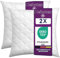 HEIMTEX Geknöpftes Kissen 80x80cm 2er-Pack – Mikrofaser Kissen 80x80cm mit 1000g Füllung aus frischer Faser – Premium Hotelqualität, hypoallergen, Bettkissen, Sofa- & Dekokissen