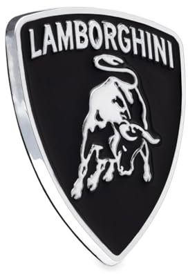 HANROOG Auto Embleme für Lamborghini, Emblem Aufkleber Logo Kühlergrill Zeichen Badge Aufkleber Dekoration Aufkleber