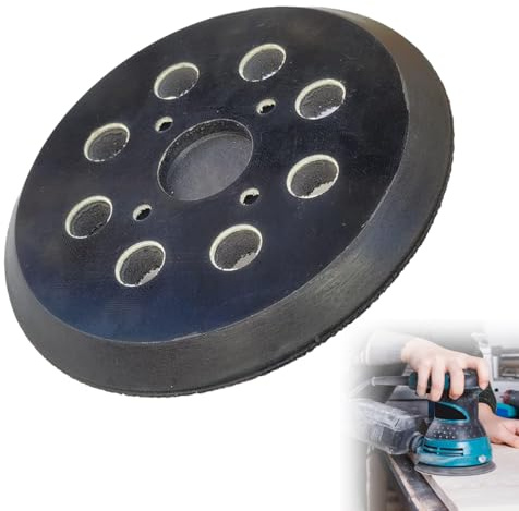 SHYSBV 125mm Schleifteller für Bosch Pex 400 AE und Pex 300 AE | 8-Loch Klett-System, mittelharte Härte | Exzenterschleifer Zubehör für effizientes Schleifen und Polieren