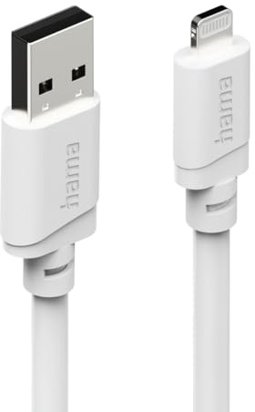 Hama Ladekabel, USB-A - Lightning, für iPhone/iPad, MFi, 2 m, Weiß