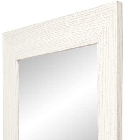 la fabrica del cuadro Espejo de Pared Fabricado en España- Varios Tamaños y Colores - Espejo Vestidor, Salón, Baño, Entraditas- Modelo MDF8 (Blanco Veta, 65x165 cm)