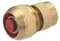 Raccord Laiton Aqua Stop pour Tuyau d'Arrosage Ø19 mm Raccordement Automatique AROZ