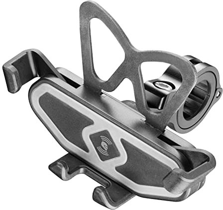 INTERPHONE- SMSMARTCRAB - Supporto Porta Smartphone Universale per Moto con Chiusura Automatica da manubrio Tondo - Cellulari da 3,50 a 6,2