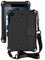 Apple iPad Mini 1 2 3 4 5 Case,Rugged Heavy Duty Shockproof Hand Strap and Shoulder Strap Design Protective Cover for iPad Mini/Mini2/Mini3/Mini4/Mini5 (No S Pen Version) (Black)