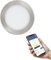 EGLO connect.z Smart-Home LED Bad-Einbaustrahler Fueva-Z, ultra flach, Ø 165 mm, ZigBee, App und Sprachsteuerung Alexa, Lichtfarbe (warmweiß-kaltweiß), dimmbar, Metall Einbauspot nickel-matt, IP44