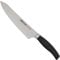 Arcos Couteau de Chef Forgé en Acier Inoxydable 20 cm – Couteau de Cuisine Professionnel avec Manche en Polypropylène Injecté POM, Idéal pour Chefs de Classe Mondiale – Noir, Série Clara