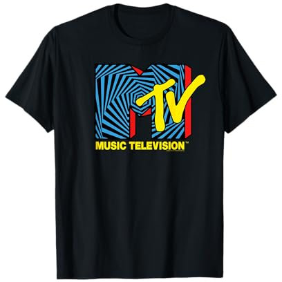 MTV Logo Spiral Music Fan T-Shirt