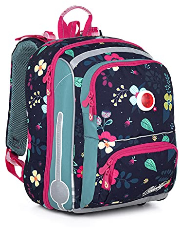 TOPGAL Schulrucksack für Mädchen ab - 1. Klasse - BEBE 21001 (Blumen)