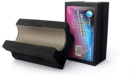 Electroplated Diamond Sanding Blocks V30 Polishing Grinding Hand Pads Block for Granite Marble Glass Stone 120 Grit