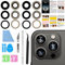2PCS ASDAWN Back Rear Camera Lens Glass Replacement for iPhone 13 Pro Max and 13 Pro Camera Glass Lens Replacement with Pre-Installed Adhesive + Repair Tool Kit + Installation Manual