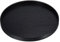 PATIKIL Wood Serving Tray 27cm/10 Inch, Round Decorative Platter for Home Decor Kitchen Table Candle Holder, Black
