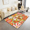 Hippie Peace Art Wohnzimmer Teppiche Kinder Peace Zeichen Kunstwerk Akzent Teppich Dekor Retro Hippie Blume Dekor Moderne Teppiche Die Kunst des Friedens Bodenmatte Teppich 150x200cm Akzent Teppich