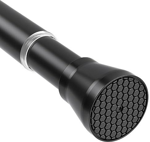 Aste di tensione per finestre da 28 a 48 pollici aste per tende nere senza perforazione Asta per tende a tensione regolabile Aste per tende a pressione espandibili per armadio, porta