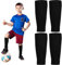 Necdeol 2 Paar Fußball Stutzen für Kinder, Fußballsocken Kinder, Elastische Atmungsaktive Fußballstutzen, Trainingssocken für Jungen und Mädchen, Innerhalb von 35cm Wadenumfang